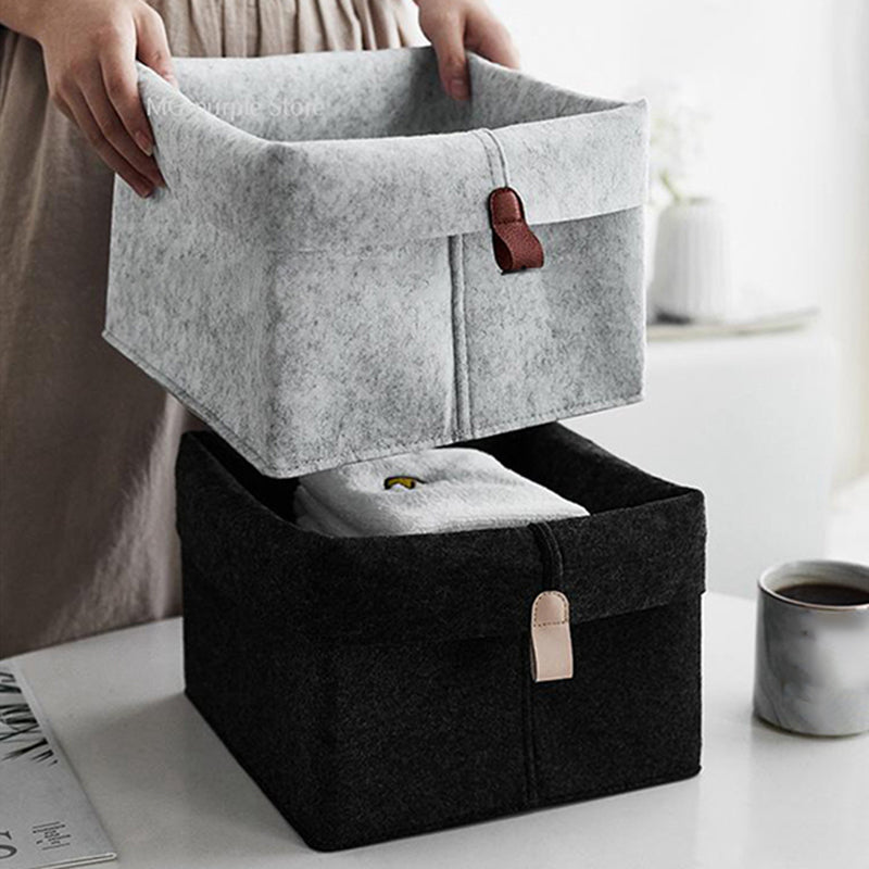 Felt Storage Basket for Clothing and Organization