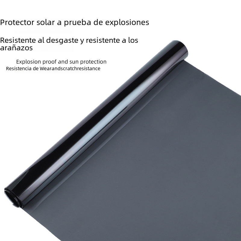 Car Window Tint Film - 1-Ply Black Heat Protection