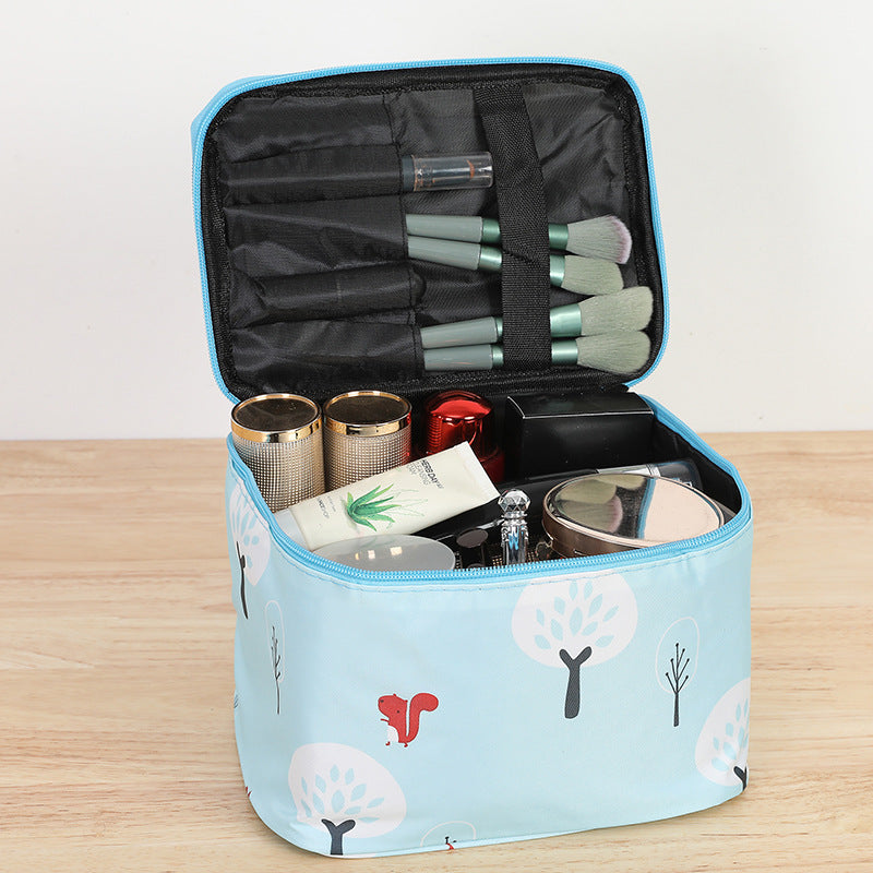 Portable Makeup Organizer Bag with Handle for Travel