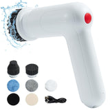 DEDC Electric Spin Scrubber Cordless Drill Brush Kit Interior Cleaner Brush Set with 8 Replaceable Brush Heads Powerful Shower Scrubber for Cleaning Car/Kitchen/Bathroom/Grill/Stove/Windows