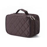 Double Layer Cosmetic Bag for Travel and Makeup Storage