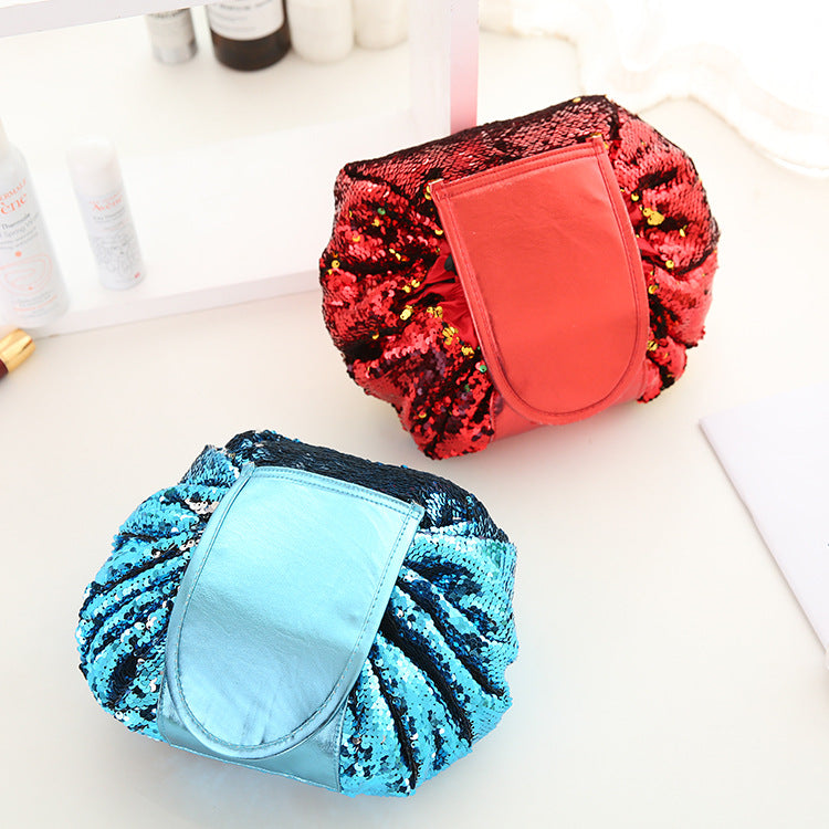 Reversible Sequin Makeup Bag - Mermaid Storage Pouch