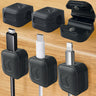 Magnetic Cord Organizer 6Pcs Magnetic Cable Clips Adhesive Cord Holder Under Desk Charger Cord Holder Management for Home Kitchen Appliances Office Desktop Car Nightstand - Black