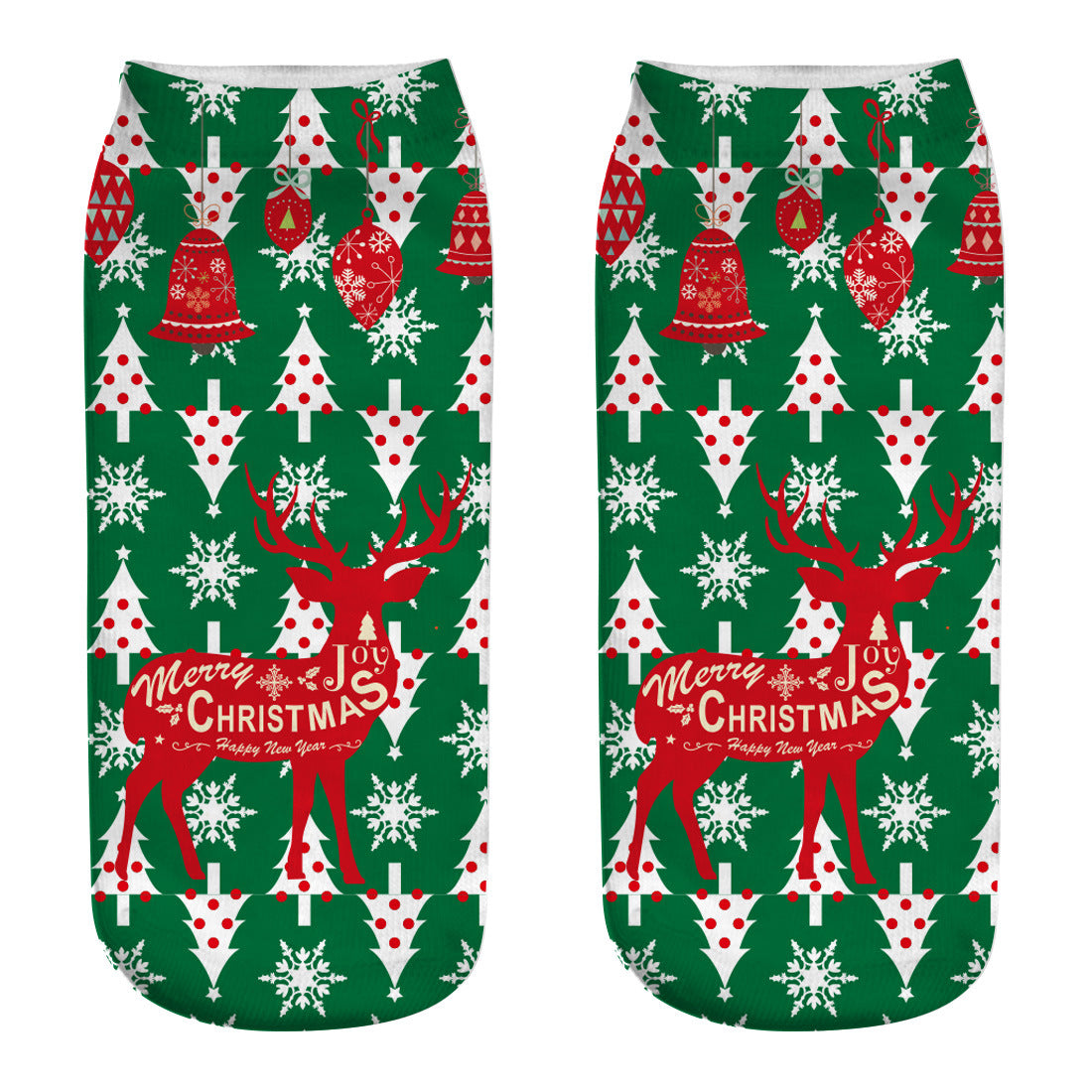 New 3D Printed Christmas Socks for Women