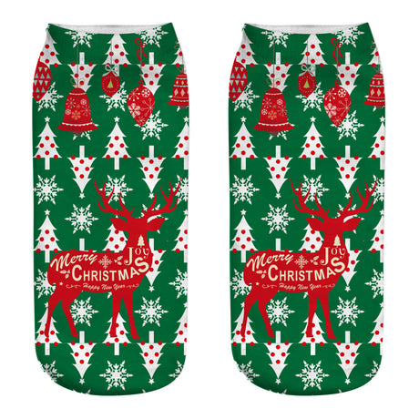 New 3D Printed Christmas Socks for Women