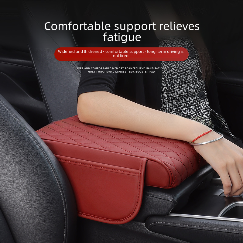 Upgraded Car Armrest Cushion with Memory Foam Cover