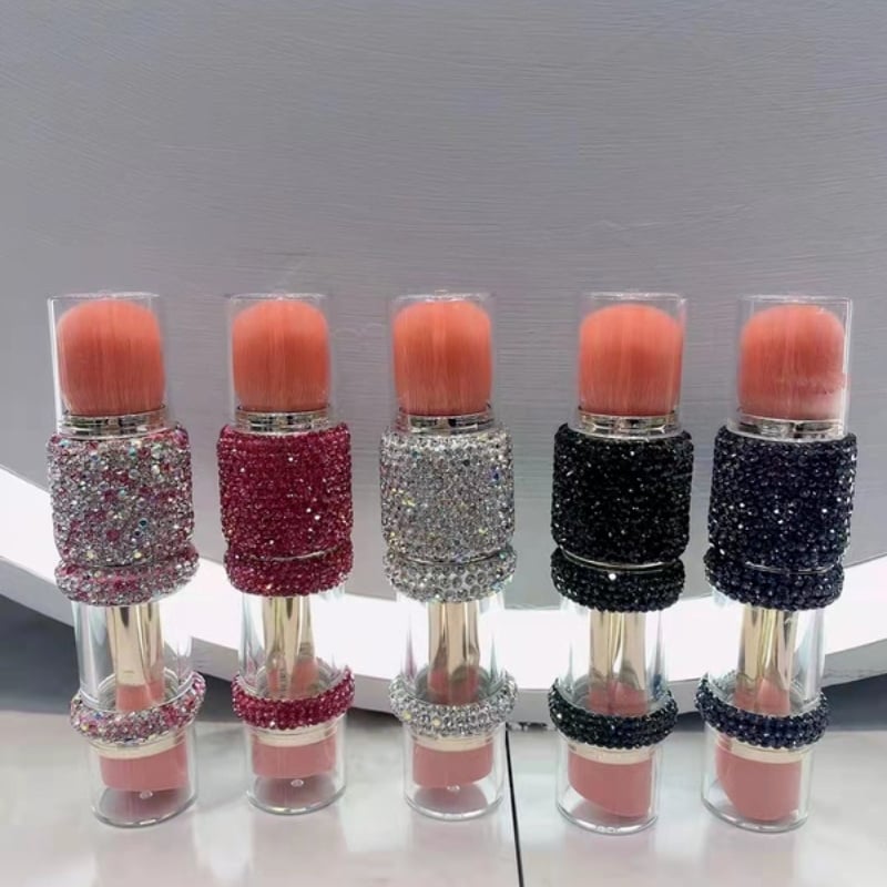 Five-in-One Portable Diamond Makeup Brush Set