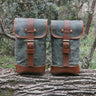 Retro Waterproof Oil Wax Canvas Camping Bag