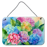 Hydrangeas in Watercolor Wall or Door Hanging Prints