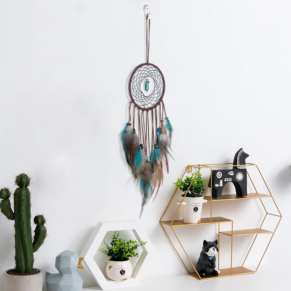 Feather Dream Catcher with LED Lights for Home Decor