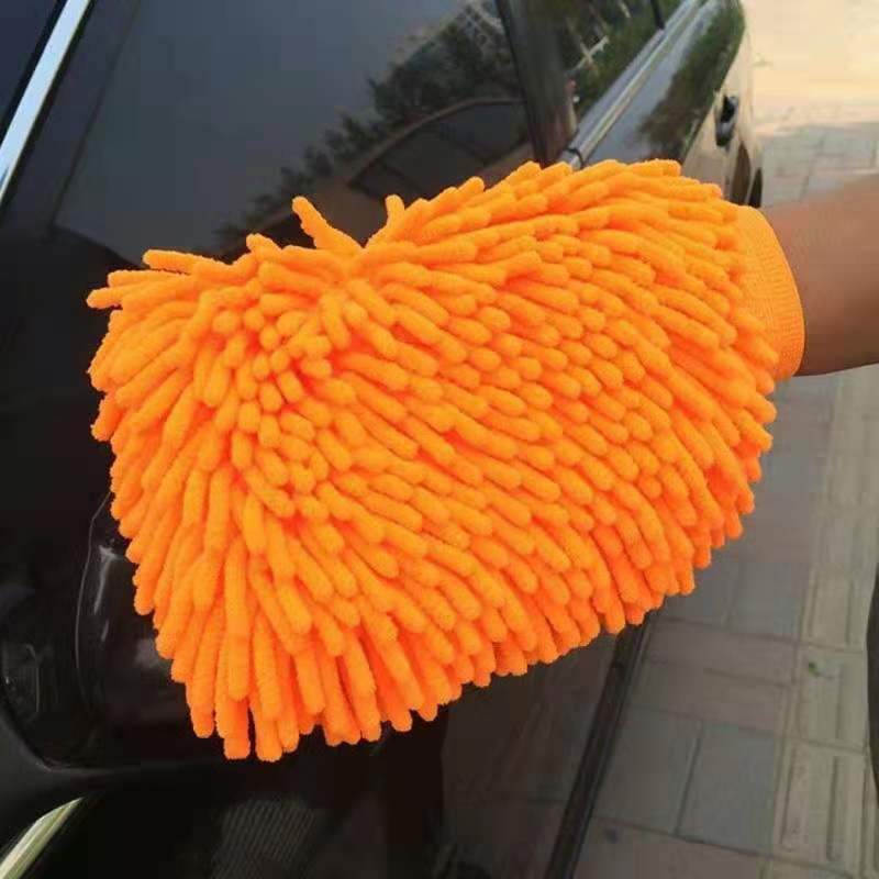 Chenille Car Wash Gloves and Cleaning Cloth Tool