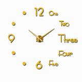 DIY 3D Acrylic Silent Wall Clock for Home Decor