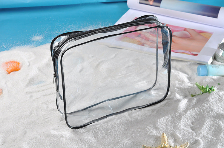 Waterproof Makeup Bag Set with Transparent Pouch