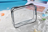 Waterproof Makeup Bag Set with Transparent Pouch