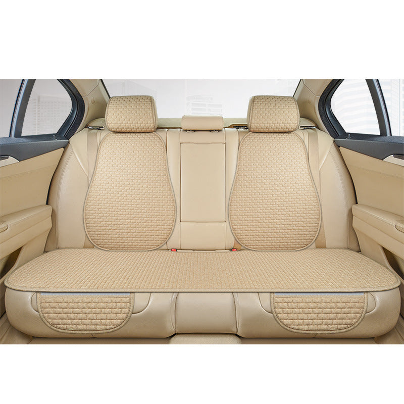 Summer Linen Comfortable Car Seat Cushion Set (3 pcs)