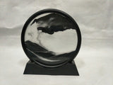 Sand Art with Round Moon Design for Home Decor
