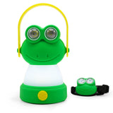 Outdoor Equipment LED Camping Lantern & Headlamp Set for Kids FANT.LUX Battery Powered Night Light for Emergency Hurricane Lightweight Tent Lamp for Children (Frog Set)