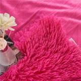 Rose Red Flannel Blanket - Warm Plush for Home & Office