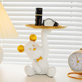 Wholesale Cartoon Bear Key Storage Tray Decor Resin Piece