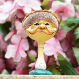 Mushroom Goblin Statue - Miniature Resin Garden Decor