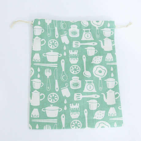 Cotton Linen Drawstring Storage Bag for Students