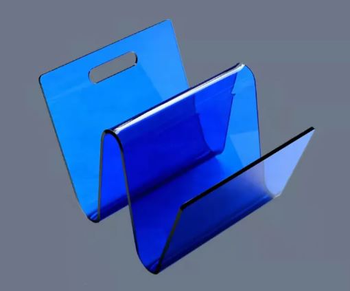 Acrylic Decorative Bookstand Retro W-shaped Storage Rack