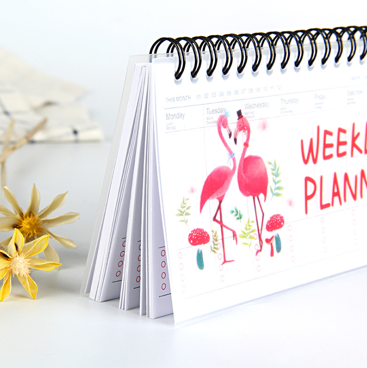 Korean Stationery Cartoon Tearable Weekly Planner Notebook