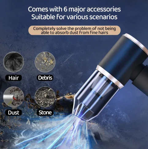 Wireless Mini Car Vacuum & Air Blower