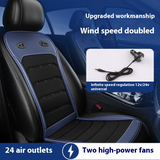 Summer Cooling Car Seat Cushion with Intelligent Fan – Breathable, Universal Fit