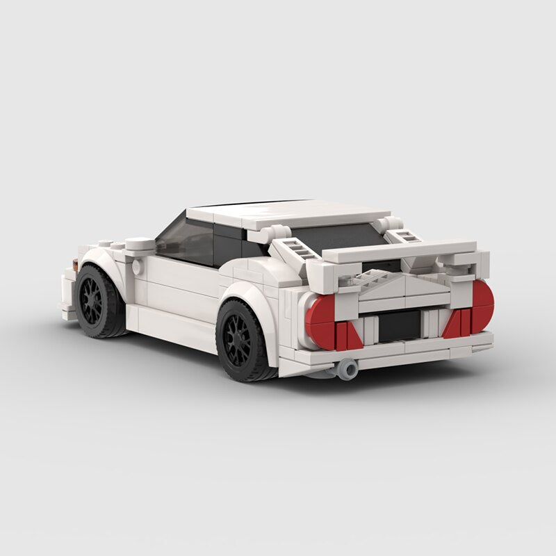 8-Compartment Building Block Car Set