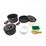 Camping Cookware Set for 2-3 People, Aluminum Alloy