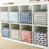 Fabric Storage Box - Foldable Cotton Linen Organizer