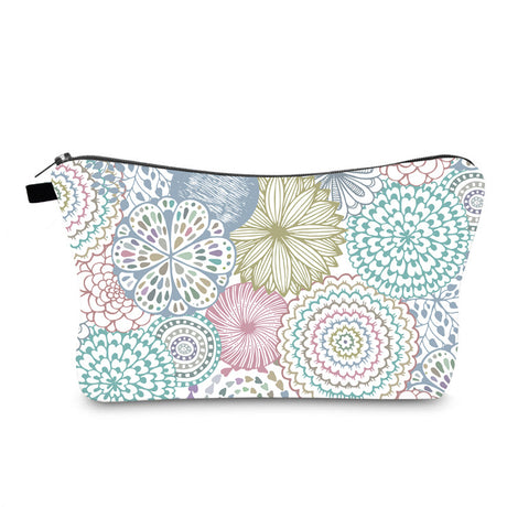 Floral Pattern Travel Makeup Bag and Accessories Pouch
