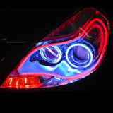 LED Car Eyelash Lights with Soft Rubber Design
