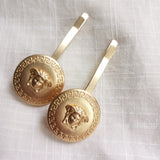 Copper Portrait Hair Clip (Bobby Pin)