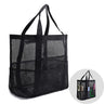 Smanllan Horse Grooming Organizer Bag8 Pockets Waterproof Horse Grooming Tote Bag with Mesh (Black)