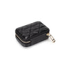 Square Travel Leather Makeup Organizer with Mirror