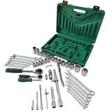 61-Piece Mechanics Tool Set, Socket Tool Set - Including Ratchet Set Metric Drive Socket Wrenches Set, For Auto Repair Machine Repair