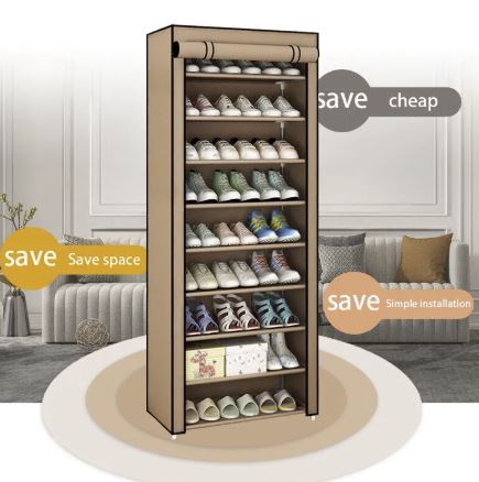 27-Pair 10-Layer Shoe Rack Organizer
