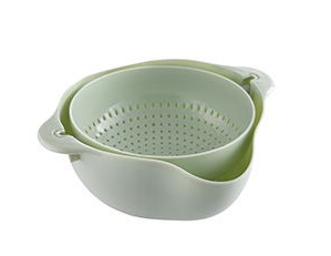 Double-Layer Fruit and Vegetable Storage Basket