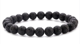 Elastic Beaded Bracelet with Natural Tiger Eye Stones