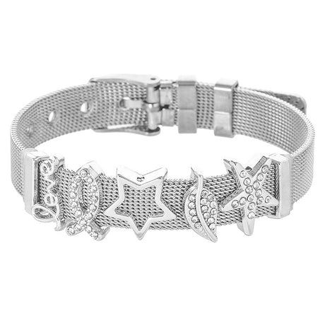 "Stainless Steel Mesh Bracelet - Fashion Travel Accessory"