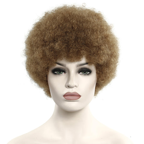 African Curly Hair 6 Inch Short Headgear