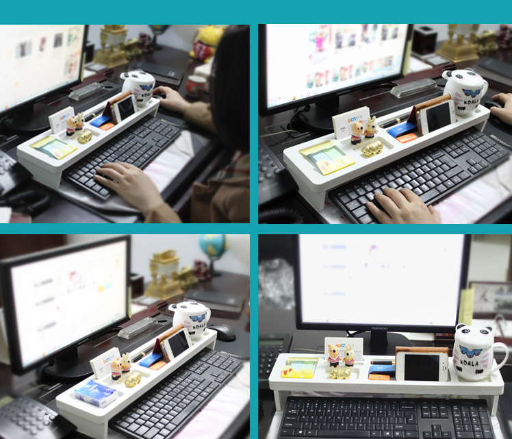 Creative Desktop Organizer Multi-Functional Keyboard Rack