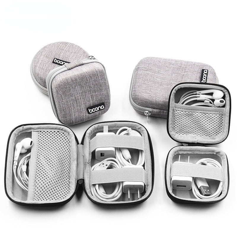 Portable Multifunctional Earphone and Cable Storage Bag
