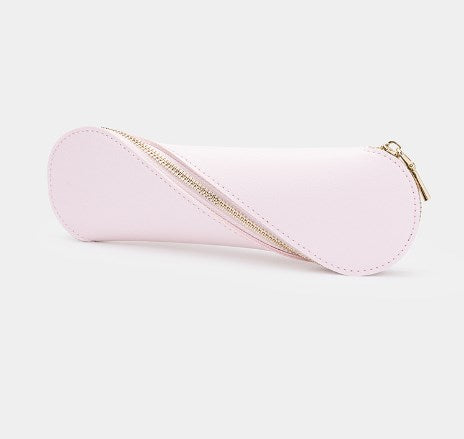 Slim Pencil Case Makeup Brush Holder with Zipper Pouch