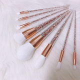 8-Piece Makeup Brush Set - Beauty Tools