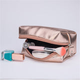 Pink Gold Women’s Makeup Organizer Cosmetic Bag