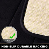 Soft Black Striped Memory Foam Bath Mat for Home Decor