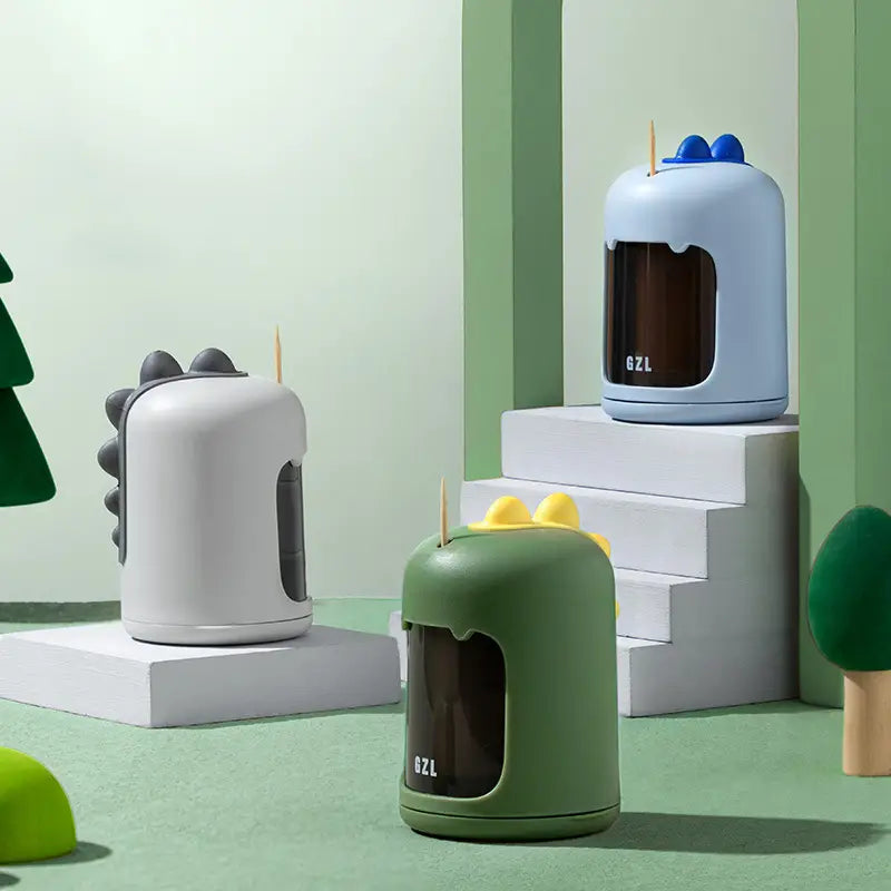 Cute Automatic Toothpick Holder Jar for Home & Restaurant